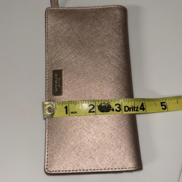 Kate Spade Metallic Rose Gold Wallet - Picture 10 of 10